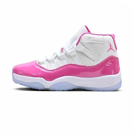 Men's Nike Air Jordan 11 White Pink Shoes