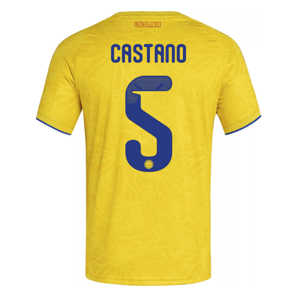 Castano Colombia Nation Team 2026 Home Jersey - Impact Yellow