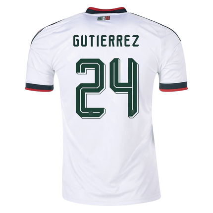 Gutierrez Mexico Nation Team 2026 Away Stadium Jersey - White