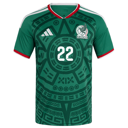 H. Lozano Mexico Nation Team 2026 Home Jersey - Bold Green