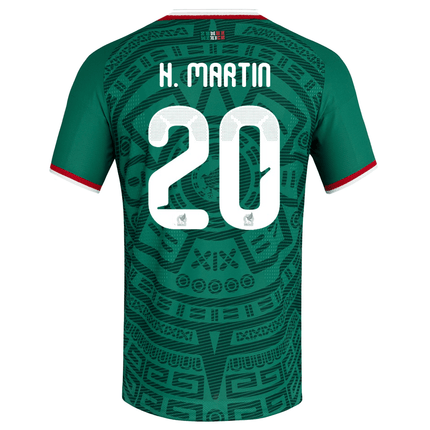 H. Martin Mexico Nation Team 2026 Home Jersey - Bold Green