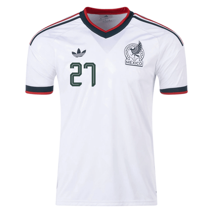 Angulo Mexico Nation Team 2026 Away Stadium Jersey - White