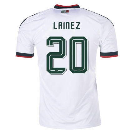 Lainez Mexico Nation Team 2026 Away Stadium Jersey - White