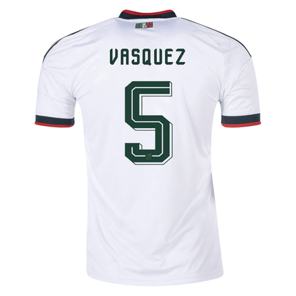 Vasquez Mexico Nation Team 2026 Away Stadium Jersey - White
