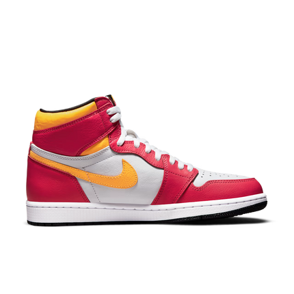 Men's Nike Air Jordan 1 High Light Fusion Red Shoes
