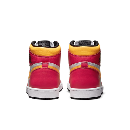 Men's Nike Air Jordan 1 High Light Fusion Red Shoes
