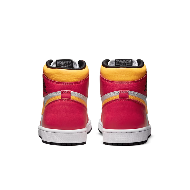 Men's Nike Air Jordan 1 High Light Fusion Red Shoes