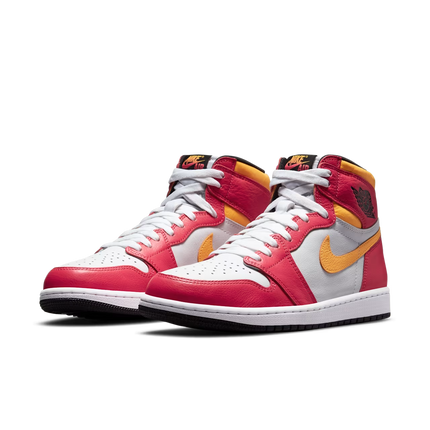 Men's Nike Air Jordan 1 High Light Fusion Red Shoes