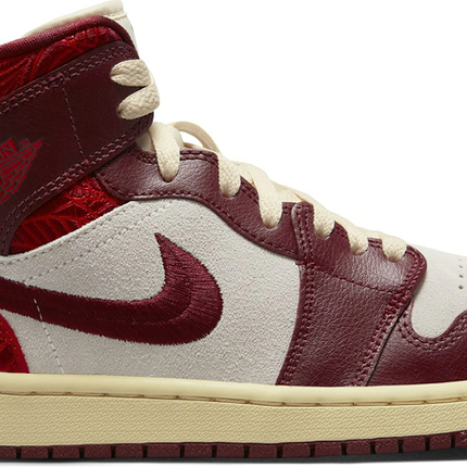 Men's Nike Air Jordan 1 High Tiki Leaf Team Red Shoes