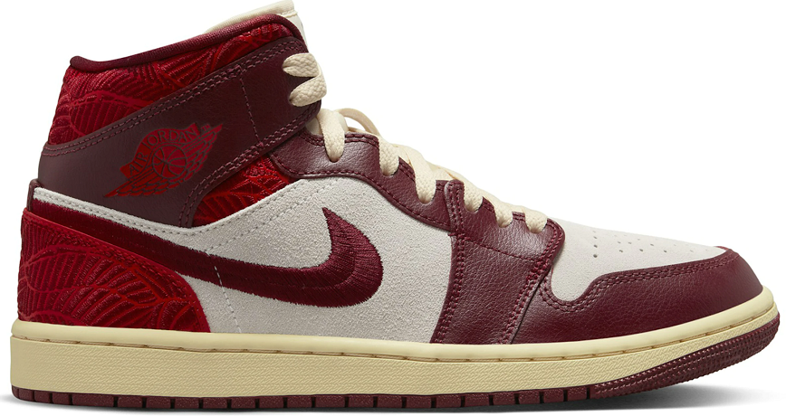 Men's Nike Air Jordan 1 High Tiki Leaf Team Red Shoes