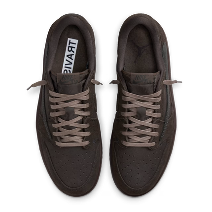 Men's Travis Scott x Air Jordan 1 Retro Low ‘ Velvet Brown and Dark Mocha' Shoes