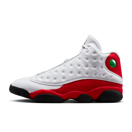Men's Nike Air Jordan 13 Retro White and University Red Shoes