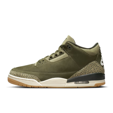 Men's Nike Air Jordan 3 Medium Olive  Shoes