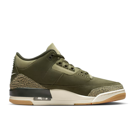 Men's Nike Air Jordan 3 Medium Olive  Shoes