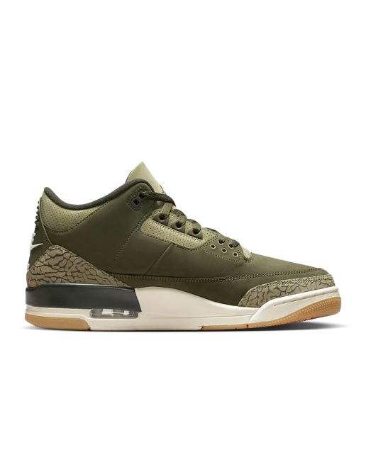 Men's Nike Air Jordan 3 Medium Olive  Shoes