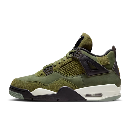 Men's Nike Air Jordan 4 Retro SE Craft Medium Olive Shoes