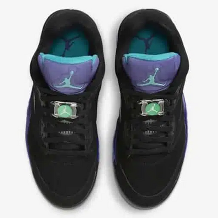 Men's Nike Air Jordan 5 Retro Black Grape Shoes