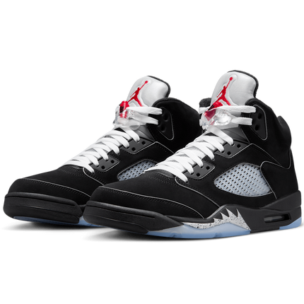 Men's Nike Air Jordan 5 Retro Black Metallic Reimagined Shoes