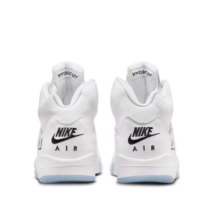 Men's Nike Air Jordan 5 White Metallic Shoes