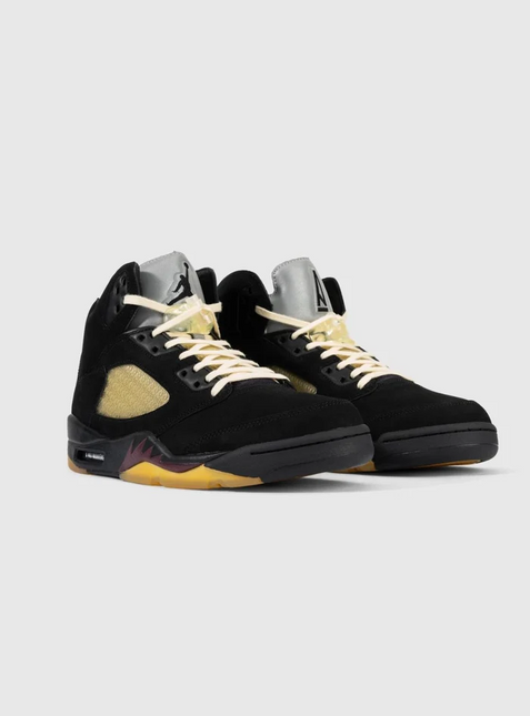 Men's A Ma Maniere x Air Jordan 5 Black Shoes