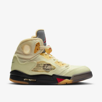 Men's OFF-WHITE x Air Jordan 5 'Sail' Shoes