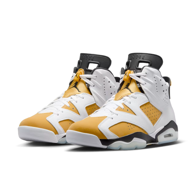 Men's Nike Air Jordan 6 Yellow Ochre Shoes