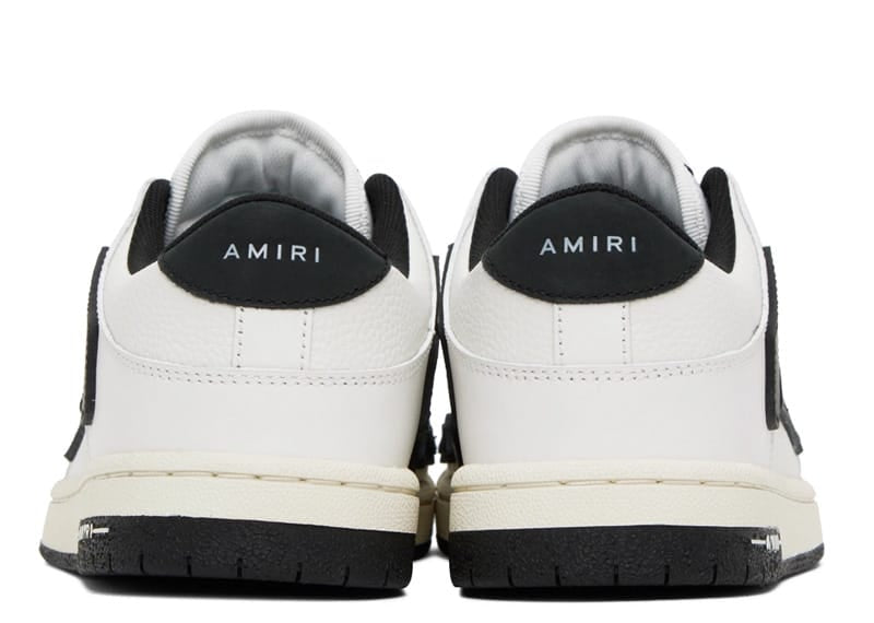 Men's Amiri Skel Low Top Sneakers In White