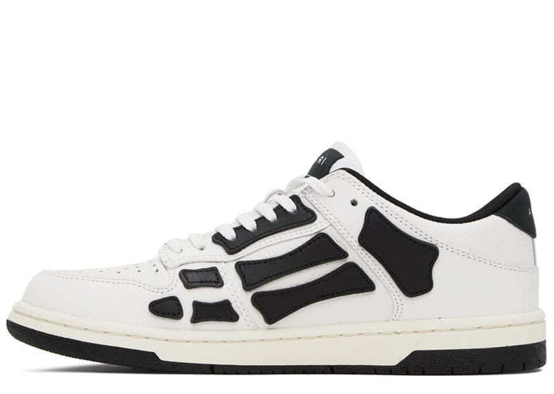 Men's Amiri Skel Low Top Sneakers In White
