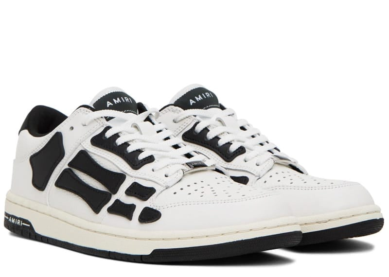 Men's Amiri Skel Low Top Sneakers In White