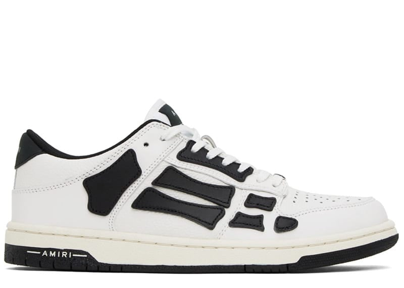 Men's Amiri Skel Low Top Sneakers In White