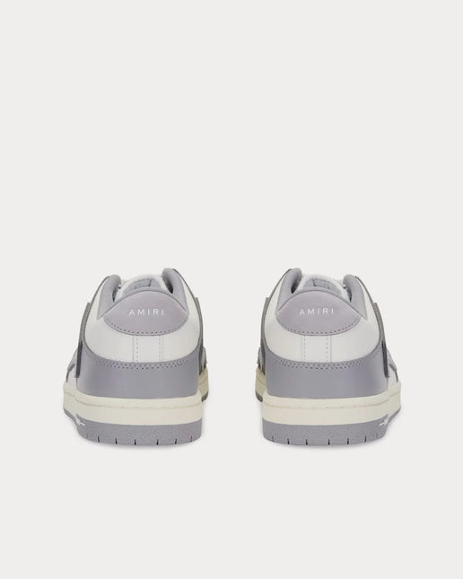 Men's Amiri Skel Low Top Sneakers In Grey White