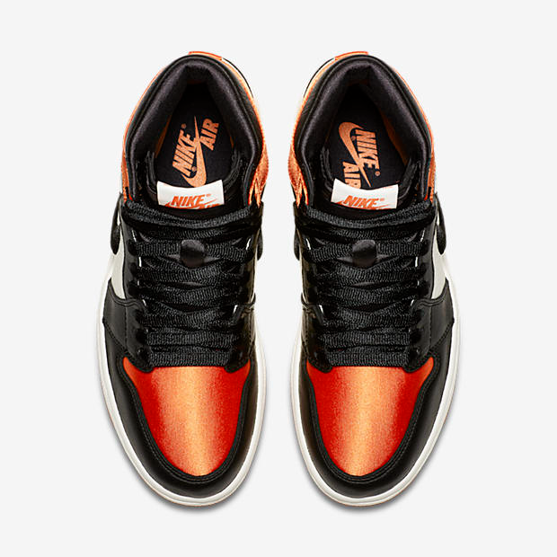 Men's Nike Air Jordan 1 High Satin Shattered Backboard Shoes