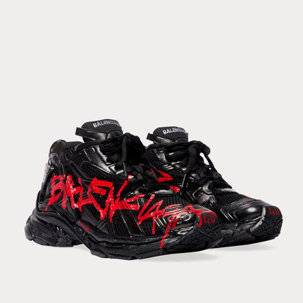 Men's Balenciaga x Adidas Runner Graffiti In Black