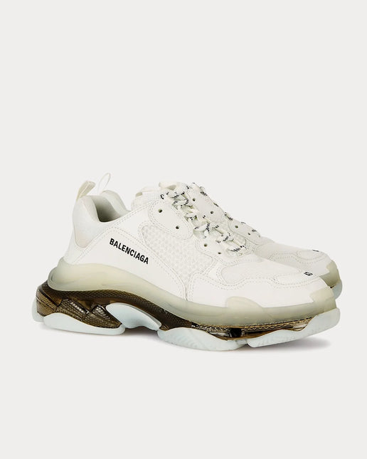Men's Balenciaga Triple S White Low Top Sneakers
