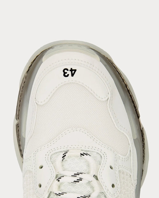 Men's Balenciaga Triple S White Low Top Sneakers