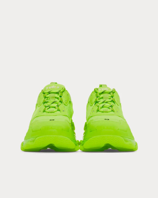 Men's Balenciaga Triple S Fluo Yellow Sneakers
