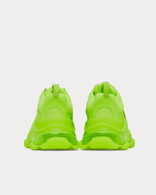 Men's Balenciaga Triple S Fluo Yellow Sneakers