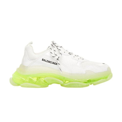 Men's Balenciaga Triple S White Fluo Yellow Sneakers