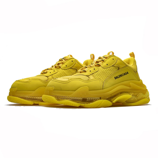 Men's Balenciaga Triple S Yellow Sneakers