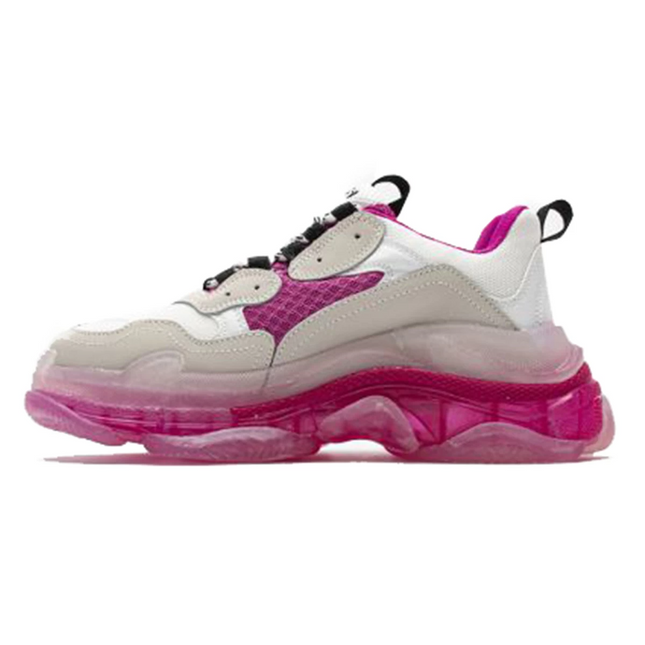 Men's Balenciaga Triple S White Pink Sneakers
