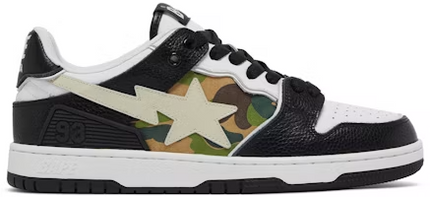 Men's  A Bathing Ape Bape Sk8 Sta Black Camo Shoes
