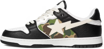 Men's  A Bathing Ape Bape Sk8 Sta Black Camo Shoes