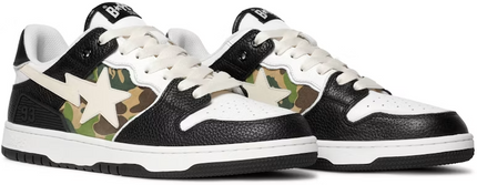 Men's  A Bathing Ape Bape Sk8 Sta Black Camo Shoes