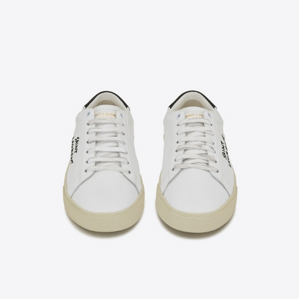 Men's Saint Laurent Court Classic SL06 White Black Sneakers