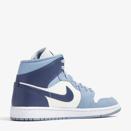 Men's Nike Air Jordan 1 Mid Two-Tone Blue Shoes