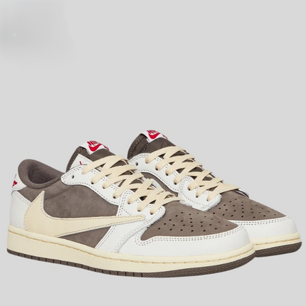 Men's Travis Scott x Air Jordan 1 Retro Low ‘ Reverse Mocha' Shoes