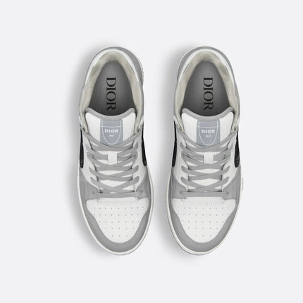 Men's Dior B57 Low-Top Gray And White Sneakers