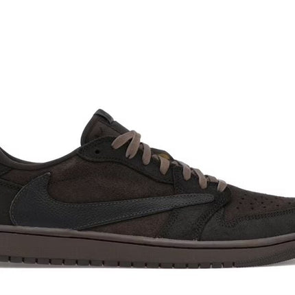 Men's Travis Scott x Air Jordan 1 Retro Low ‘ Velvet Brown' Shoes