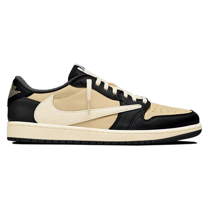 Men's Travis Scott x Air Jordan 1 Retro Low  ‘Beige and Black' Shoes