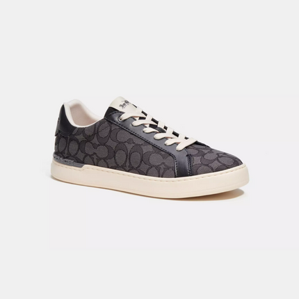 Men's Coach Clip Low-Top Skateboard Black Sneakers